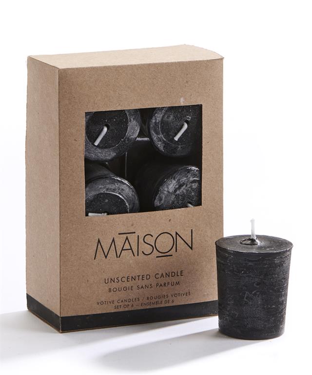Set of 6 Votive Candles - Unscented