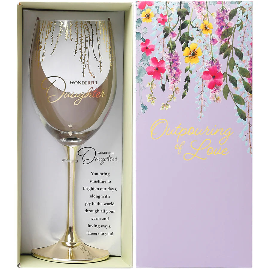 DAUGTHER - GIFT BOXED 19OZ CRYSTAL WIN