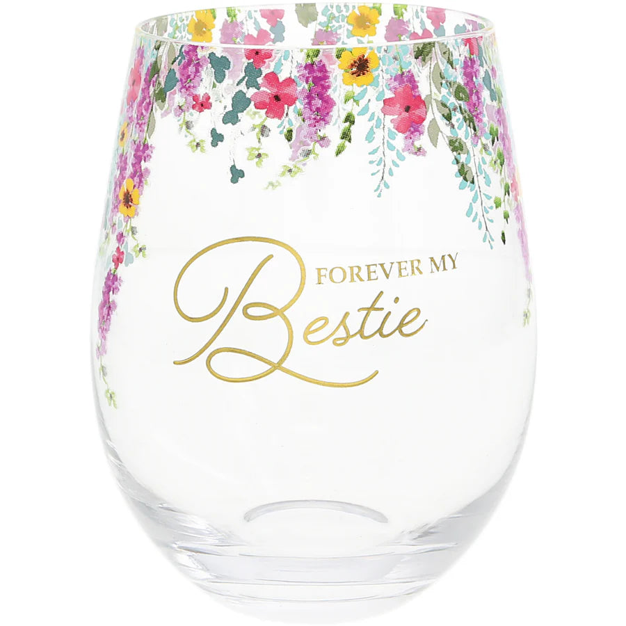 Boxed Wine Glass - Forever Bestie