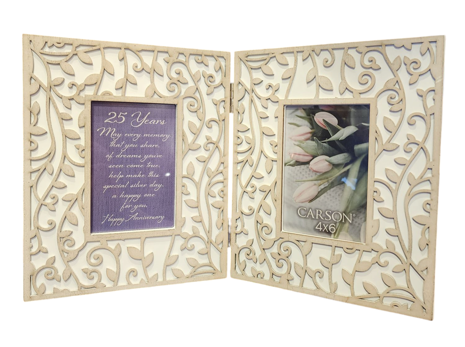 Double Frame 25th Anniversary Photo Frame