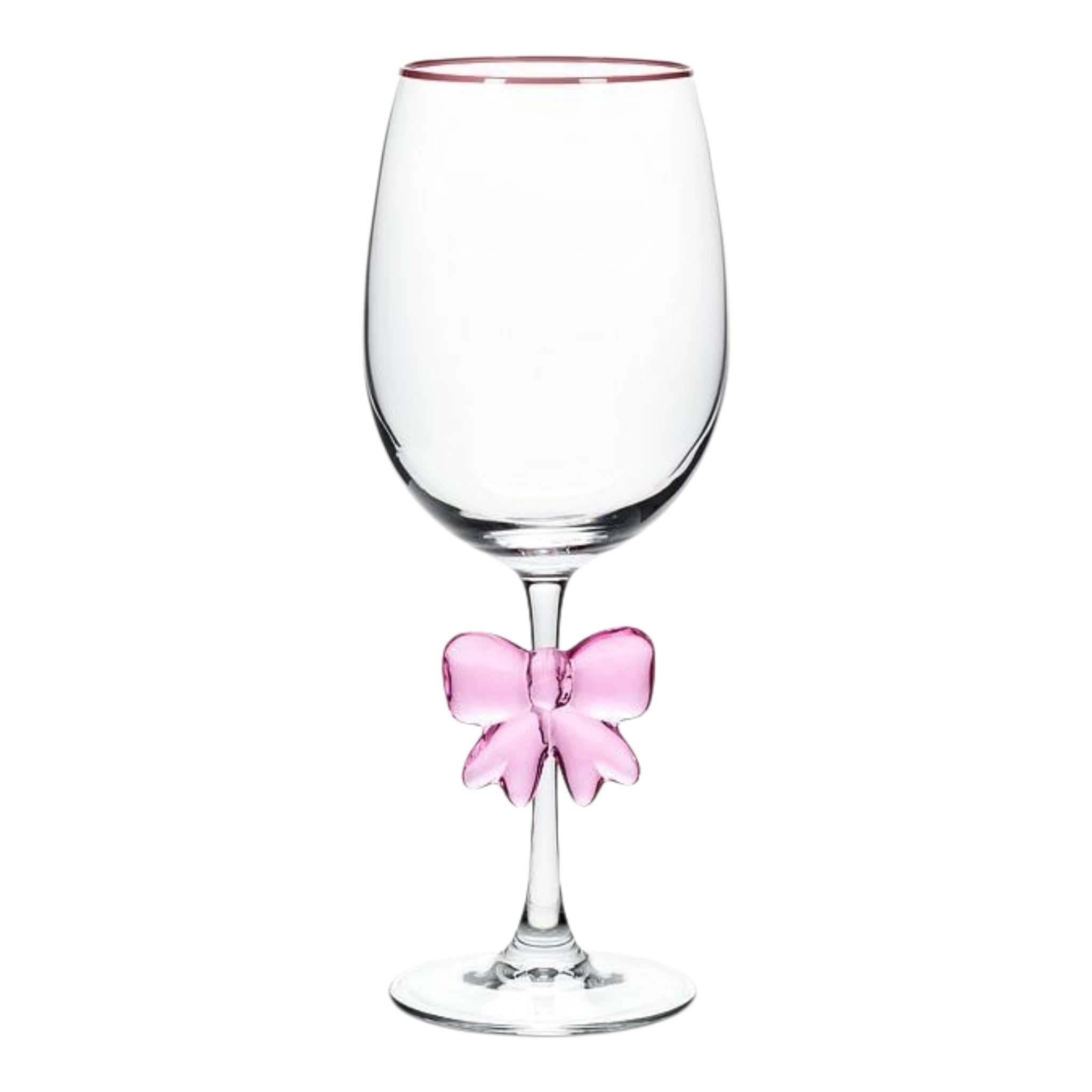 Pink Bow Goblet 16oz
