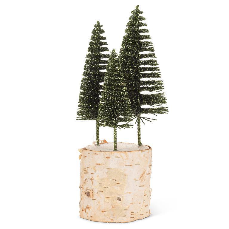 Glitter Brush Tree Trio
