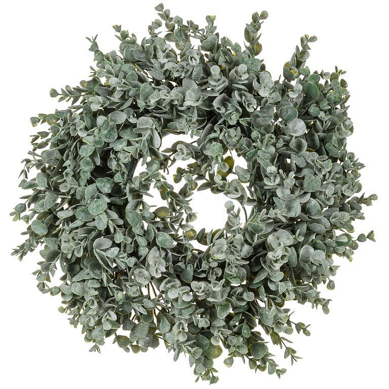 14" Frosted Boxwood Wreath