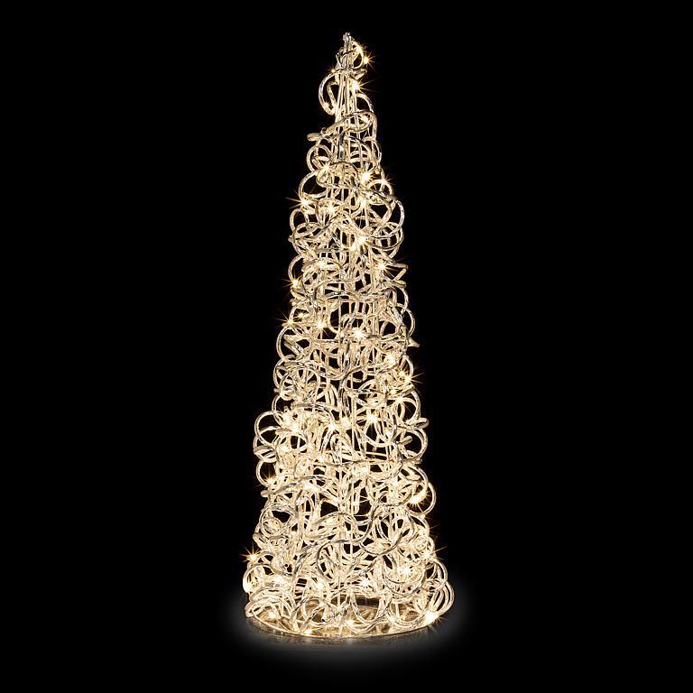 Loopy Aluminum Tree With Micro LED 27"