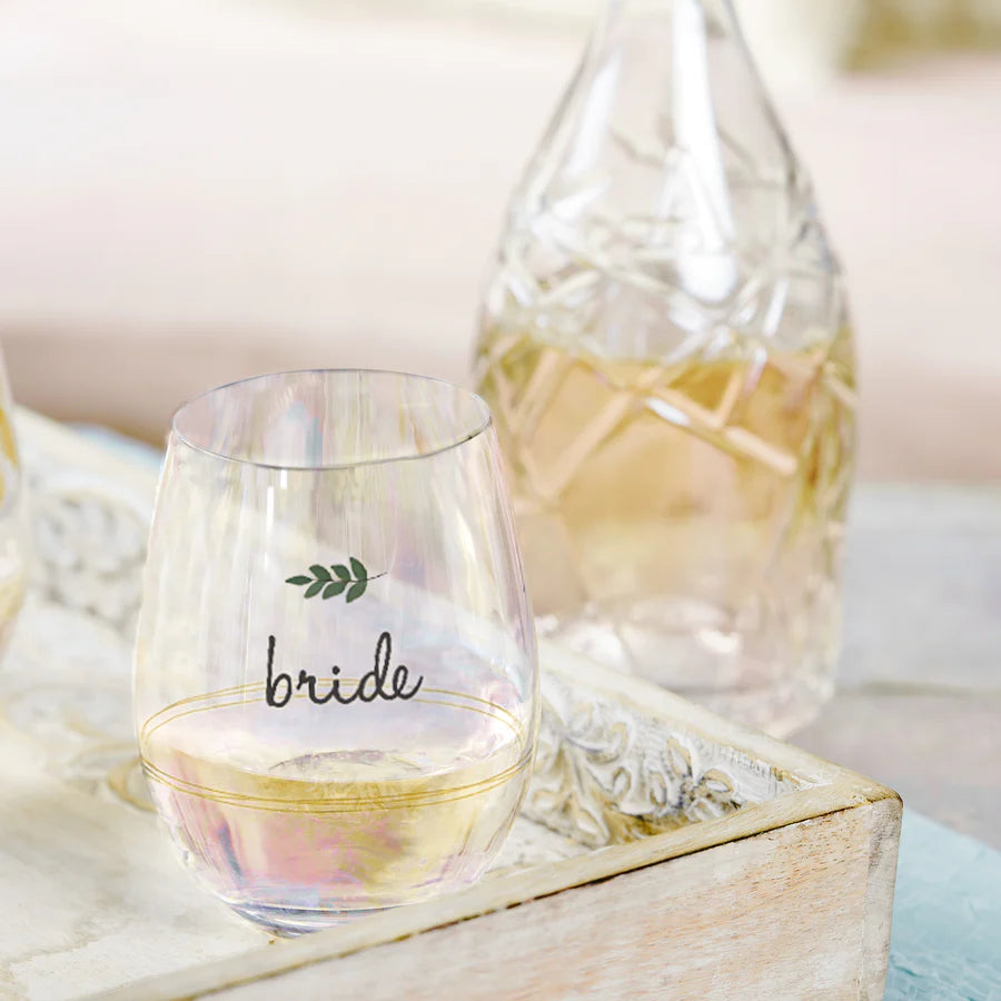 Bride 18 oz Stemless Wine Glass