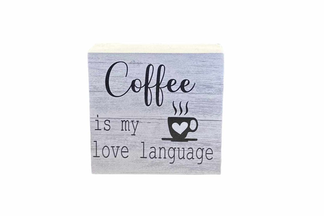 3"x3" Block | Coffee Is My Love Language