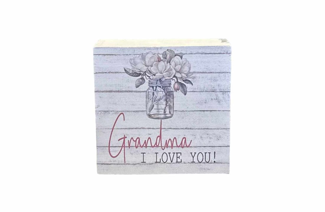 3"x3" Block | Grandma I Love You