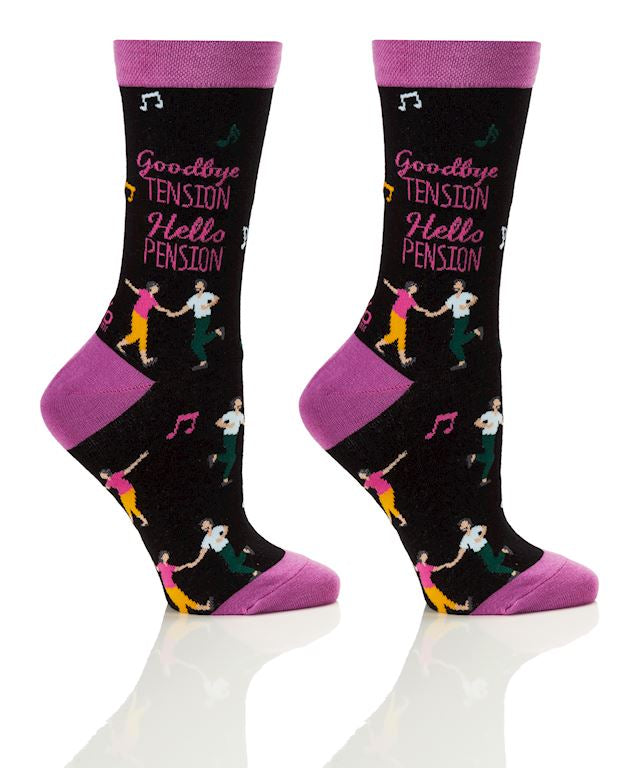 Women's Crew Sock, Goodbye Tension