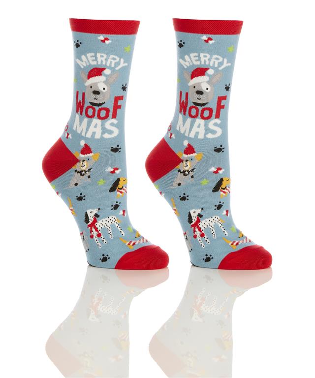 Women's Crew Sock, Woofmas