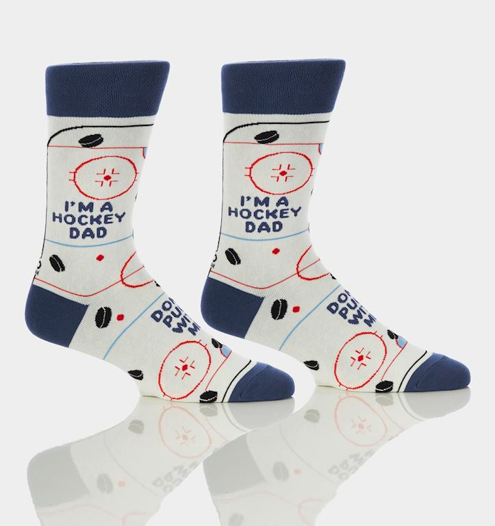 Men's Crew Sock, Hockey Dad
