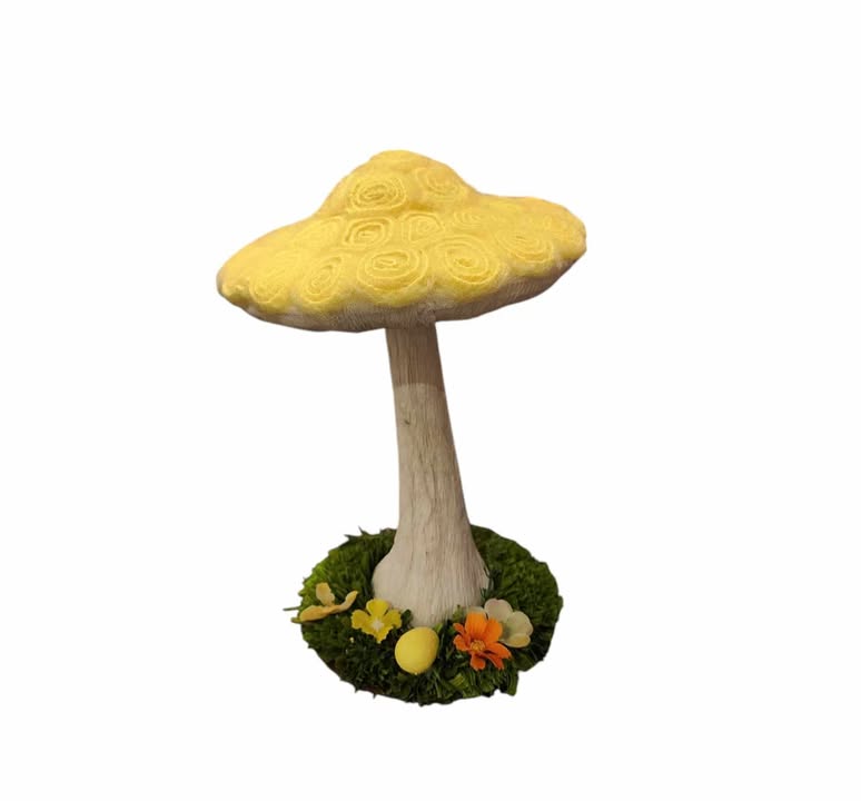 Yellow Tabletop Mushroom - Large