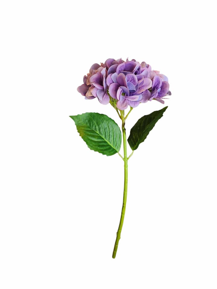 19" Real Touch Hydrangea Stem - Purple