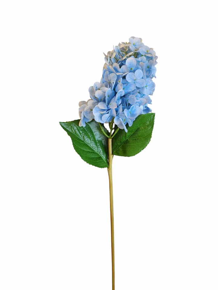 29" Real Touch Hydrangea Stem - Blue