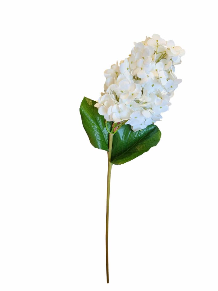 29' Real Touch Hydrangea Stem - White