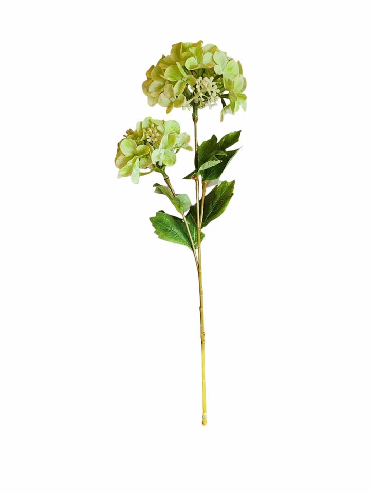 19" Real Touch Hydrangea Spray - Green