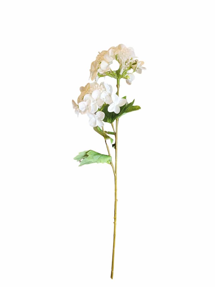 19" Real Touch Hydrangea Spray - White