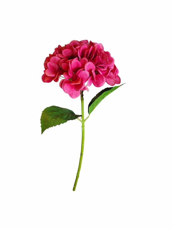 19" Real Touch Hydrangea Stem - Pink