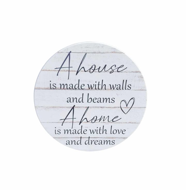 10" Round Sign | A House Isn't A Home Without Paw Prints