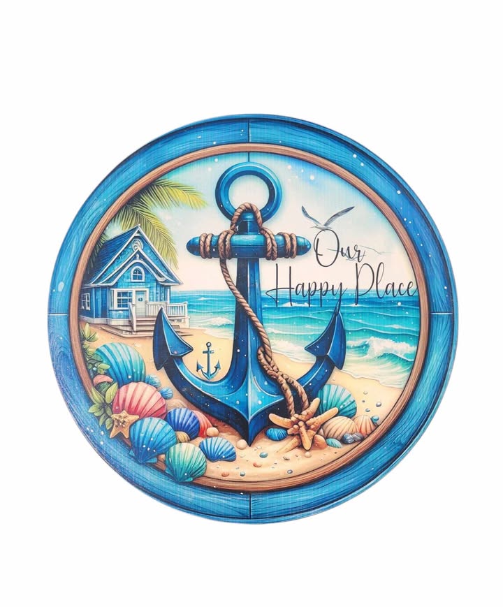 10" Round Sign | Our Happy Place