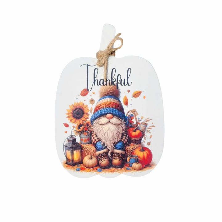 6x8 Pumpkin Thankful