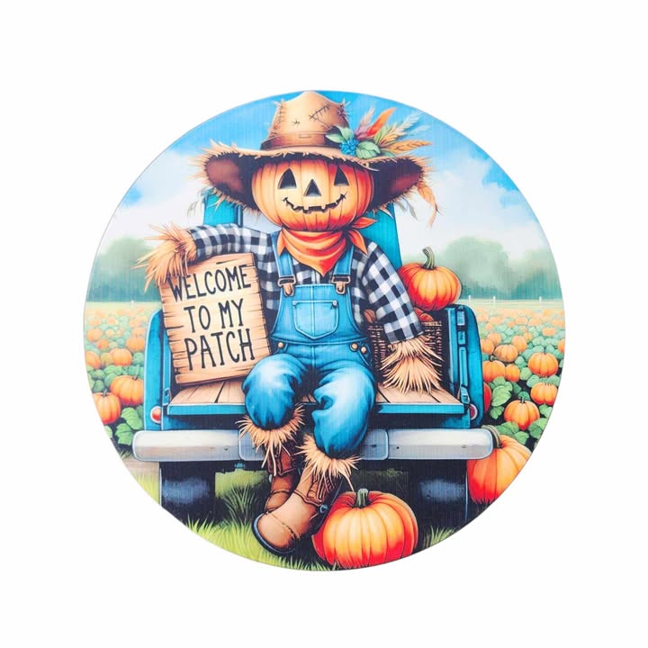 10" Round Welcome To My Patch