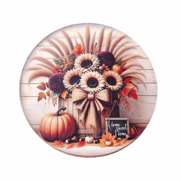 10" Round Home Sweet Home