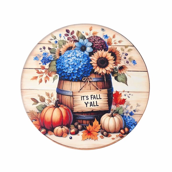 10" Round It's Fall Y'all