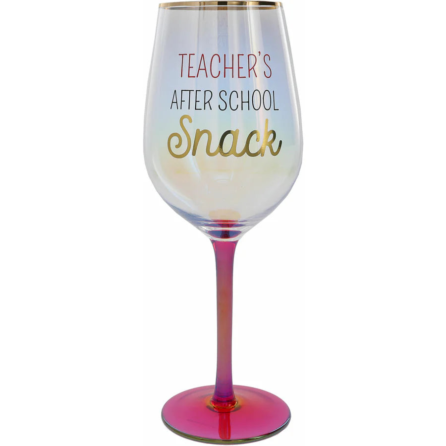 After School Snack - 16oz Wine Glass