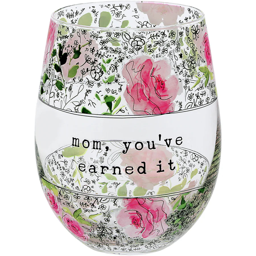 Mom - 18oz Stemless Wine Glass