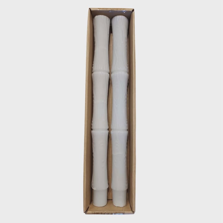 Set of 2 Sculpted Taper Candles
