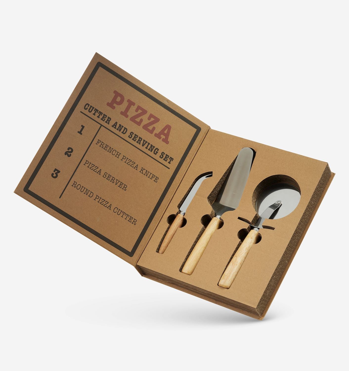 Pizza Cutter & Serving Set