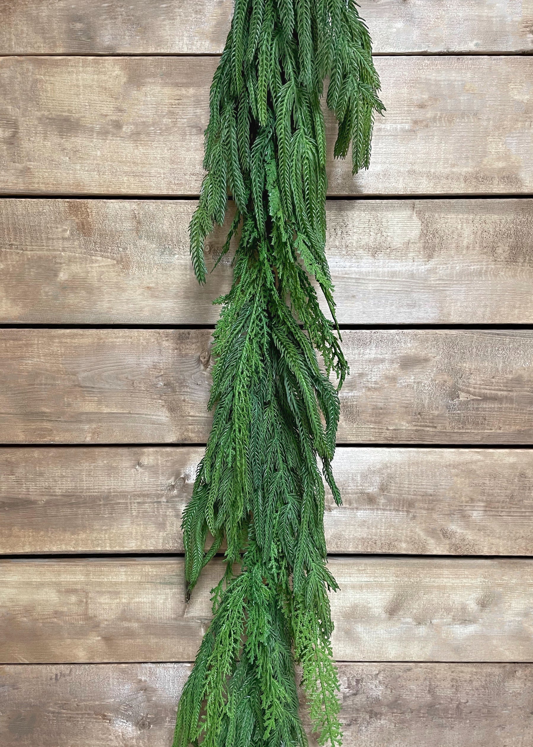 72" Real Touch Norfolk Pine & Sequoia Cypress Garland