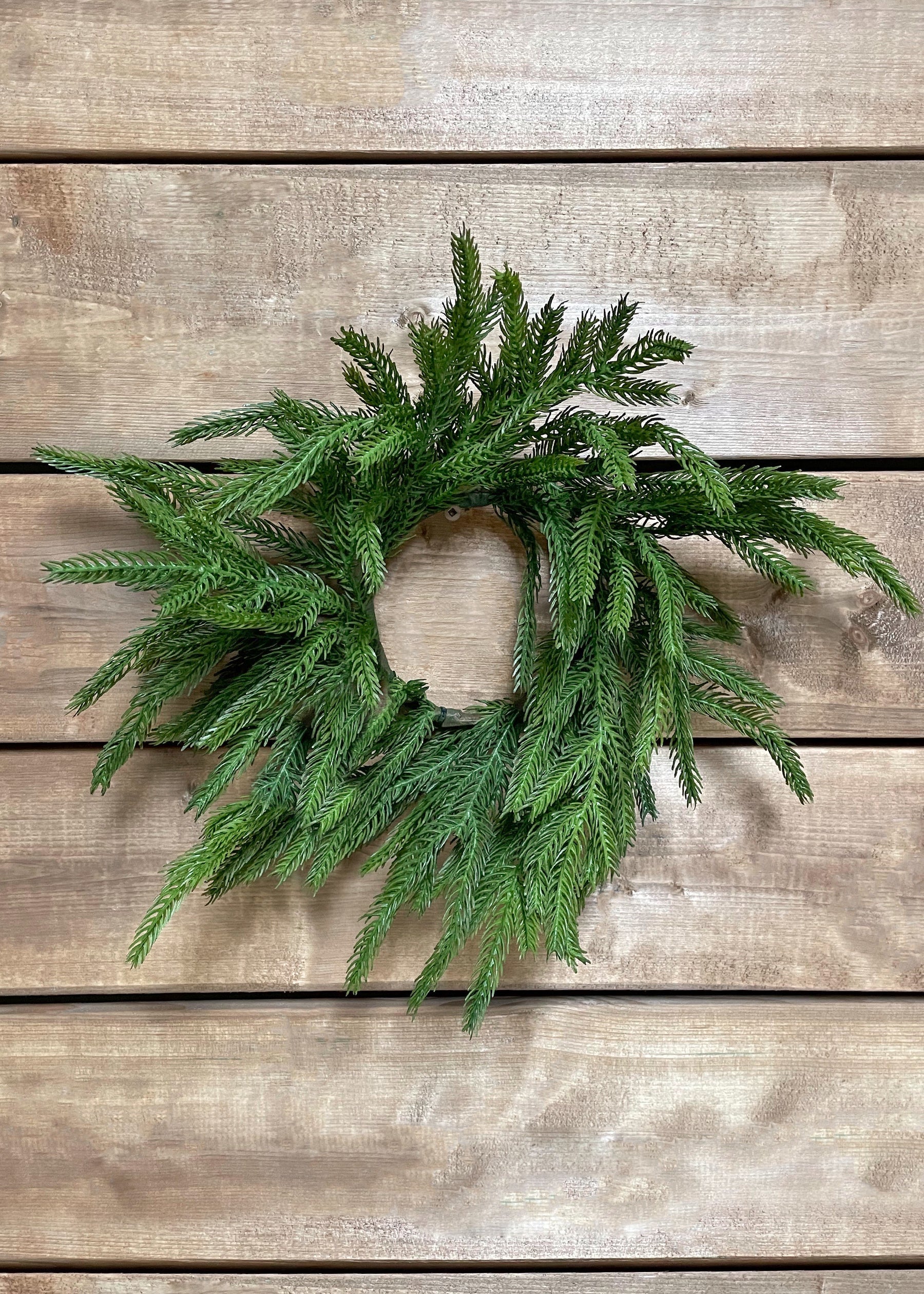 10" Real Touch Norfolk Pine Wreath