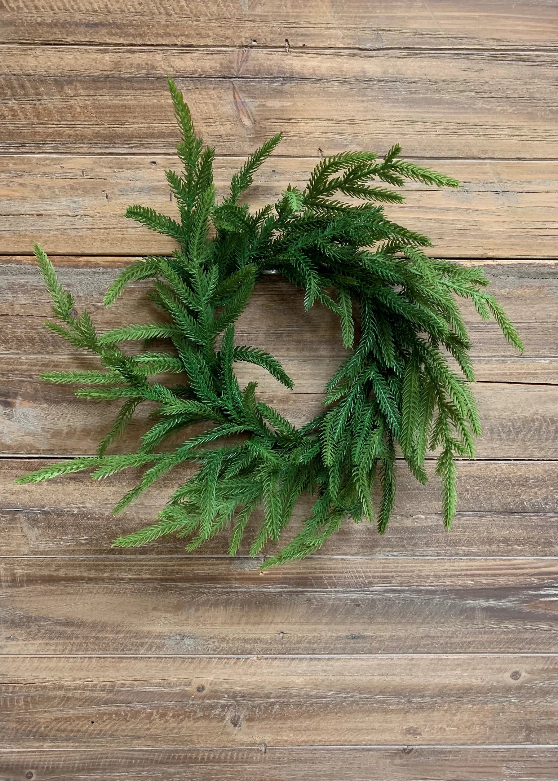 16" Real Touch Norfolk Pine Wreath