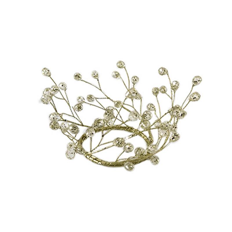 Clear Bead Candle Ring