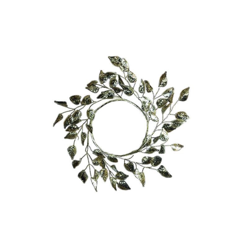 Gold Leaf Candle Ring