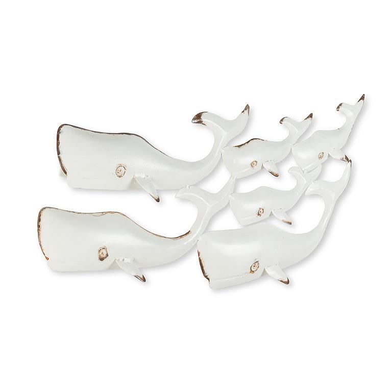 Multi Whale Wall Decor