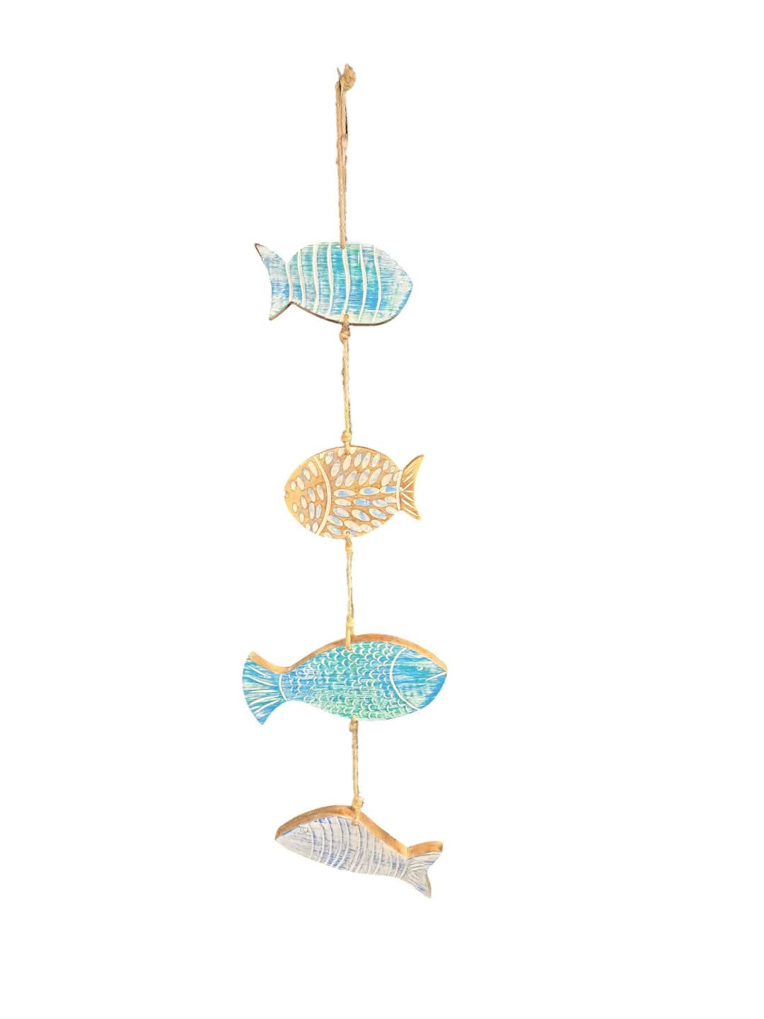 Fish Drop Wooden Windchime