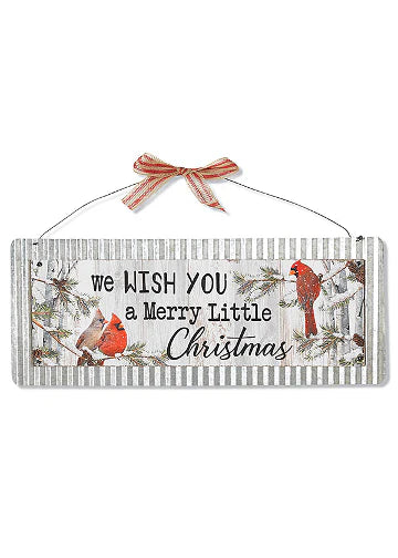 Wood & Metal Holiday Sign