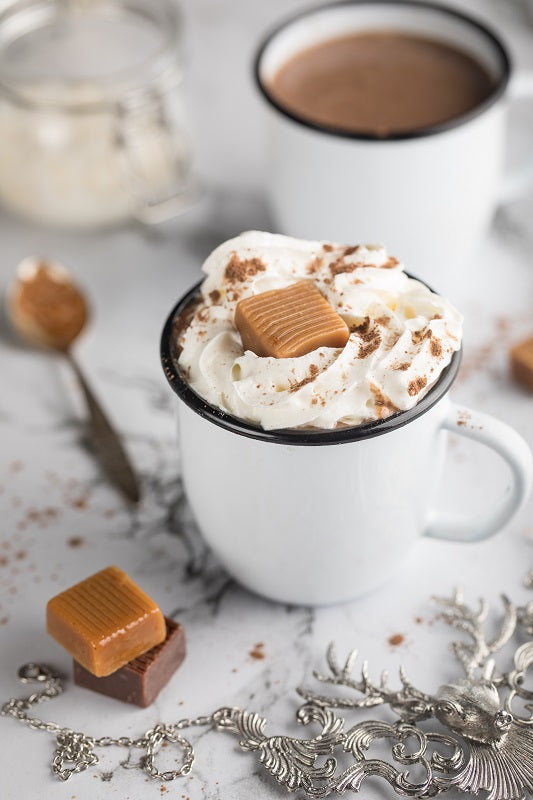 No Sugar Added Salted Caramel Hot Chocolate