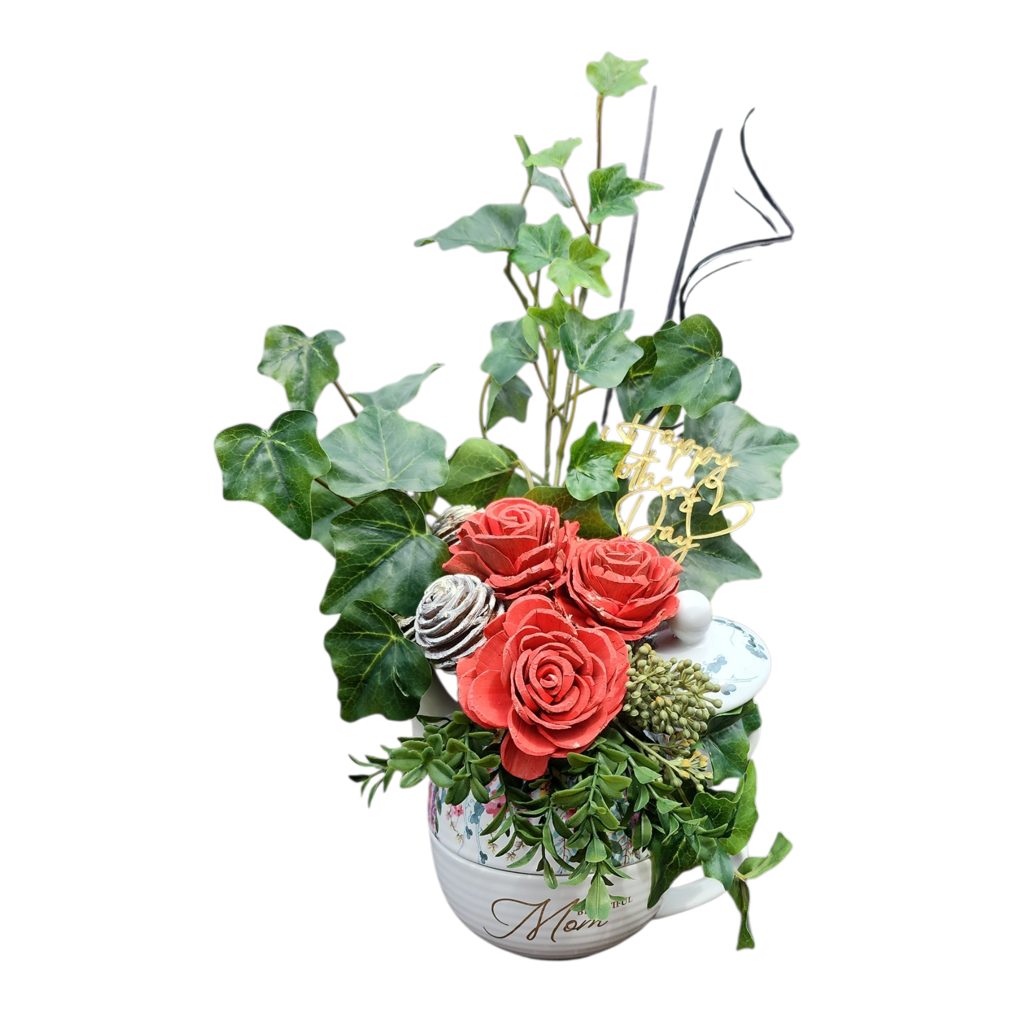 Floral Arrangement in Teapot