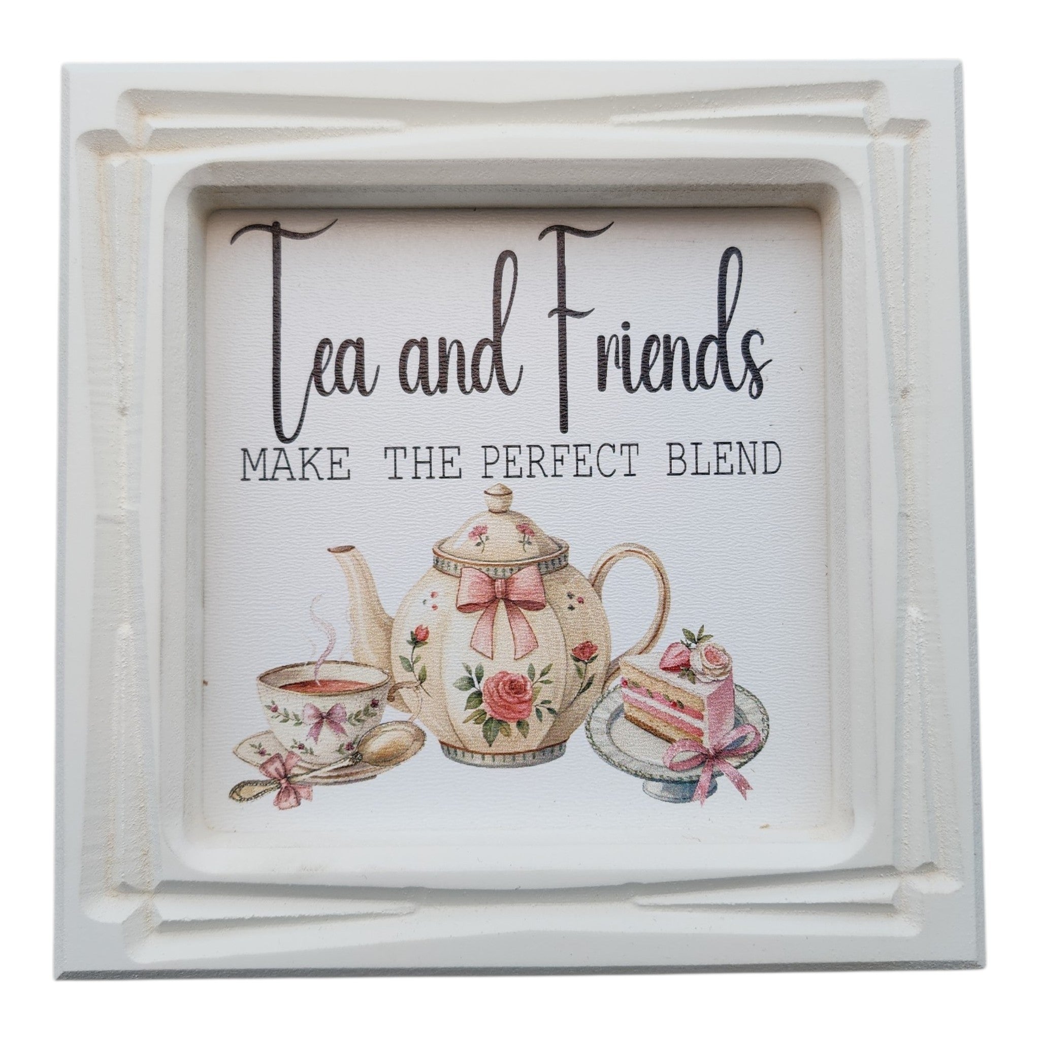 6x6 Framed Tea and Friends