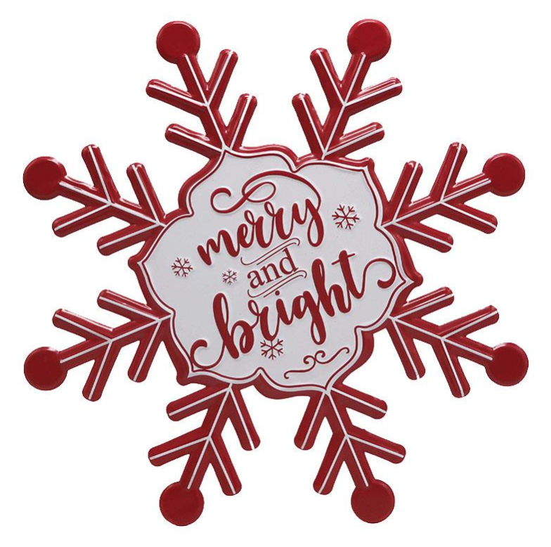 Merry And Bright Snowflake