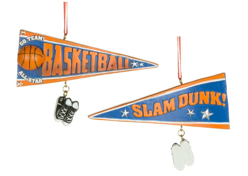 Basketball Pennant Ornament