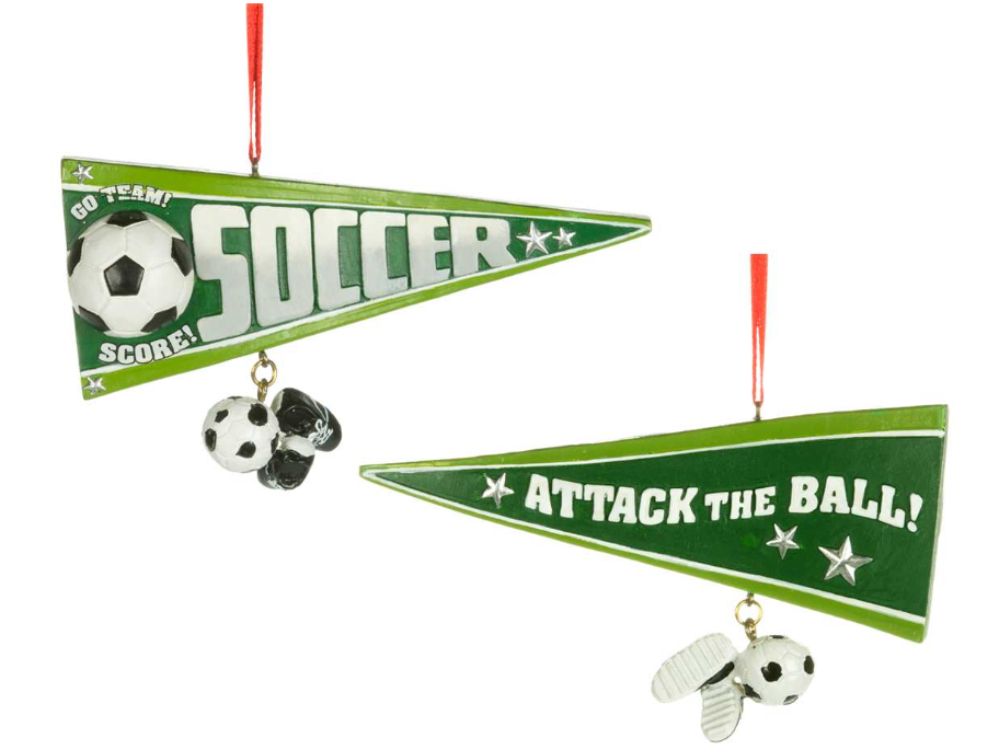 Soccer Pennant Ornament