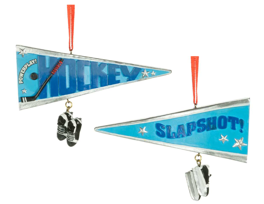 Hockey Pennant Ornament