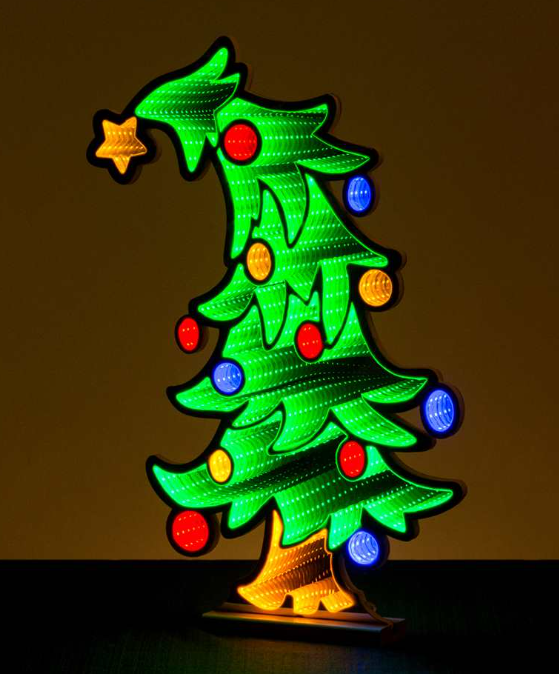 Infinity Light Christmas Tree With Base