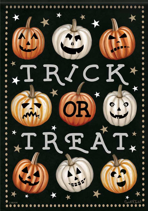 Trick Or Treat Garden Flag