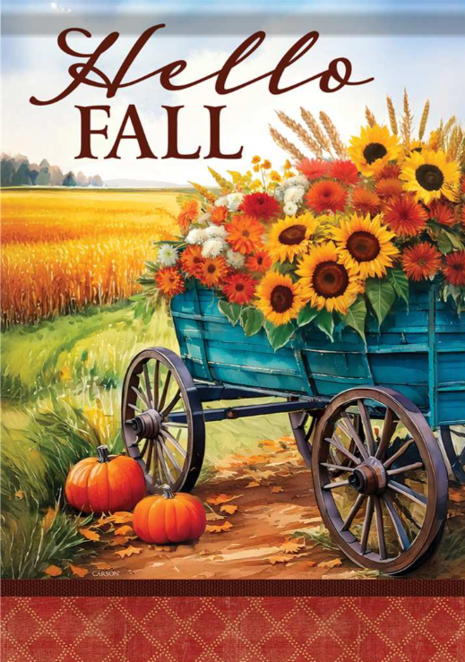 Hello Fall Garden Flag