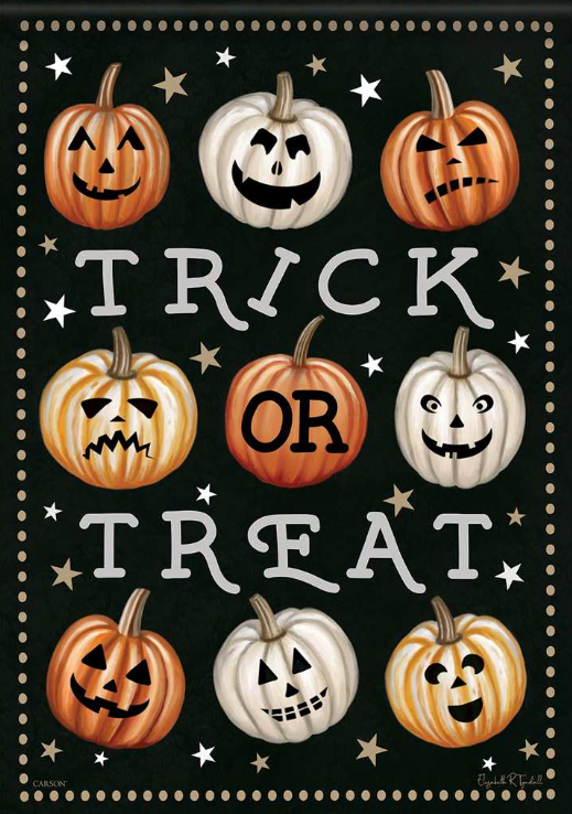 Trick Or Treat Large Flag
